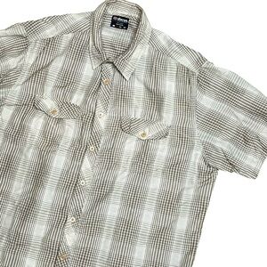 Sherpa Adventure Gear Mens Button down brown plaid‎ shirt size XXL